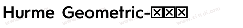Hurme Geometric字体转换